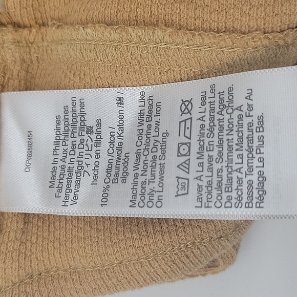 Madewell Cutout Knot-Front Crop Tank Top in Dried Straw size XS NWT NJ776 - Picture 8 of 11